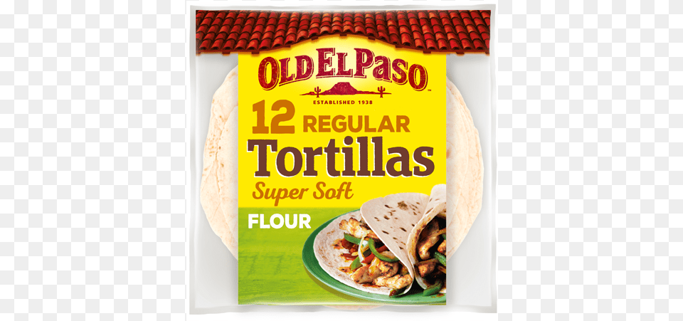 Flour Tortillas 12 Pack Tortilla Pack, Advertisement, Poster, Bread, Food Free Png