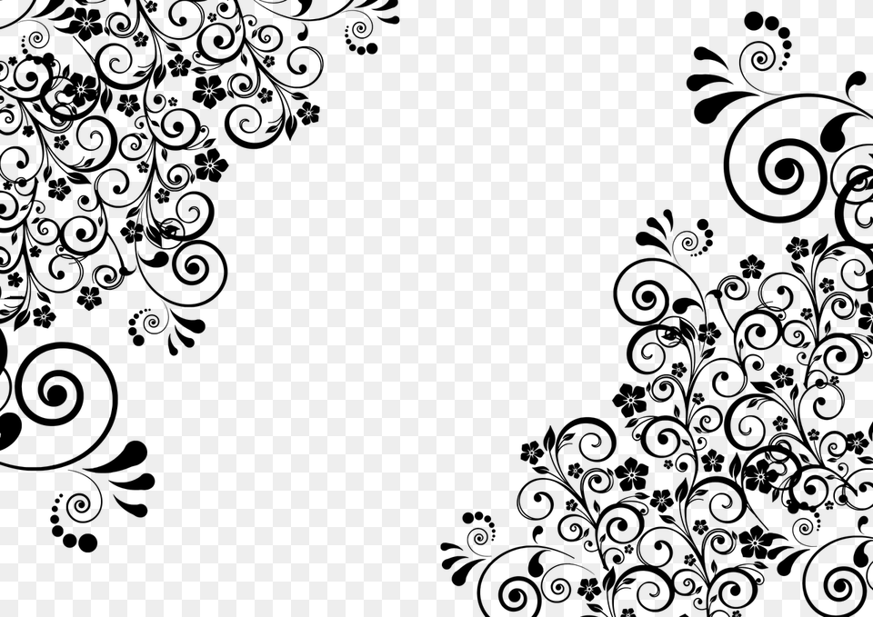 Flourish, Gray Free Png