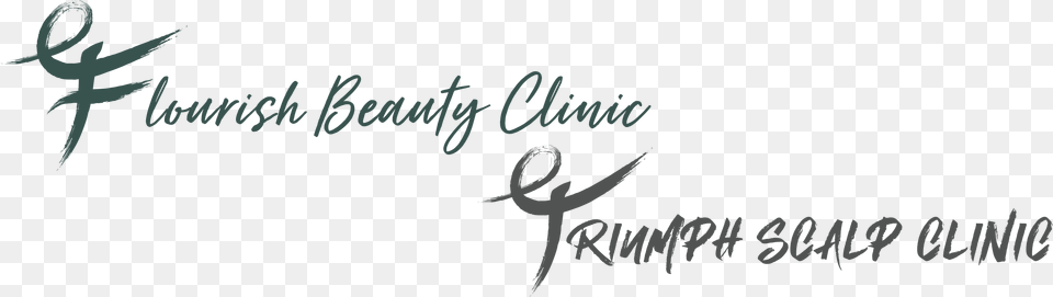 Flourish Beauty Clinic Calligraphy, Handwriting, Text, Blackboard Png Image
