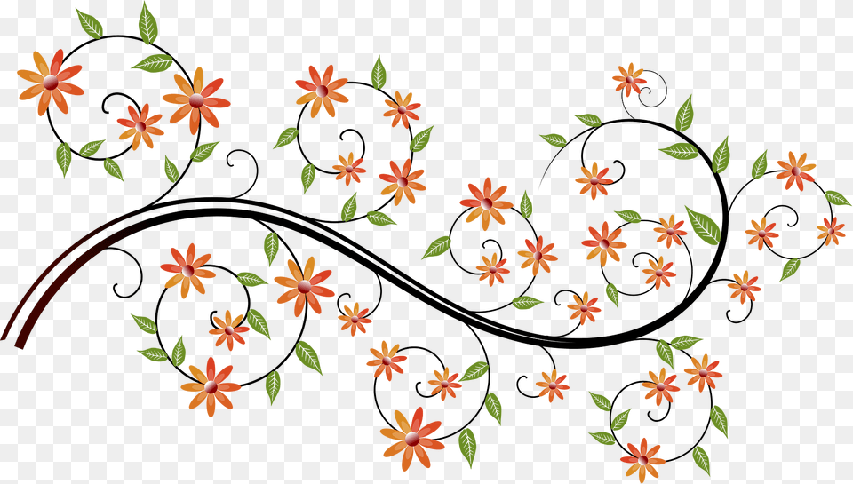 Flourish Branch Clipart, Art, Floral Design, Graphics, Pattern Free Png Download