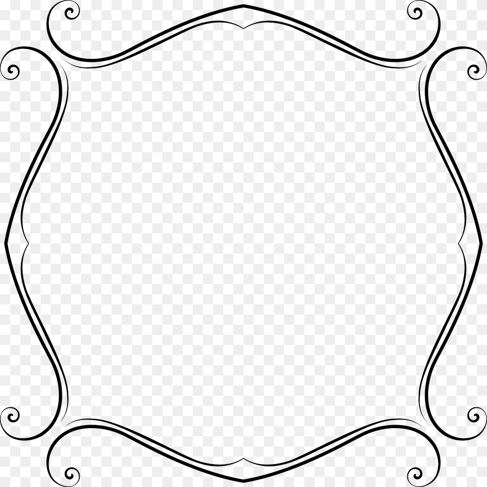 Flourish Clipart, Oval Png