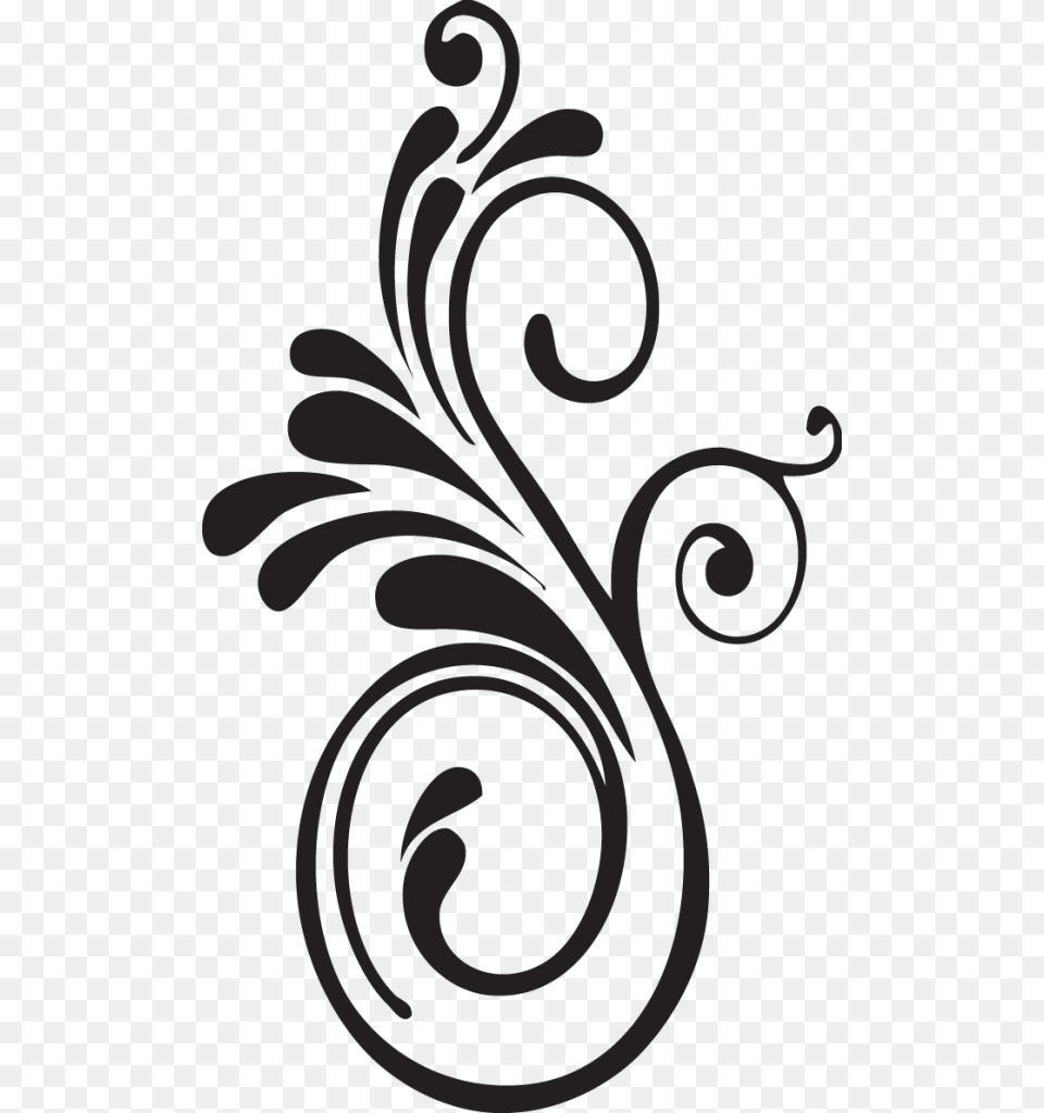 Flourish Clipart Black And White, Art, Floral Design, Graphics, Pattern Png