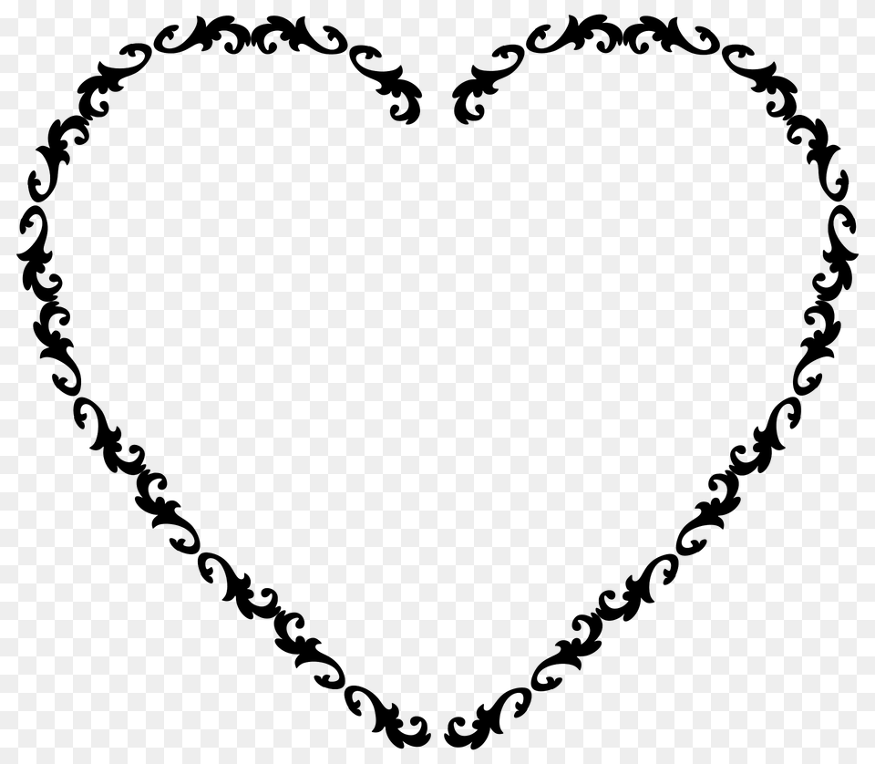 Flourish Frame Clipart, Accessories, Heart, Jewelry, Necklace Free Transparent Png