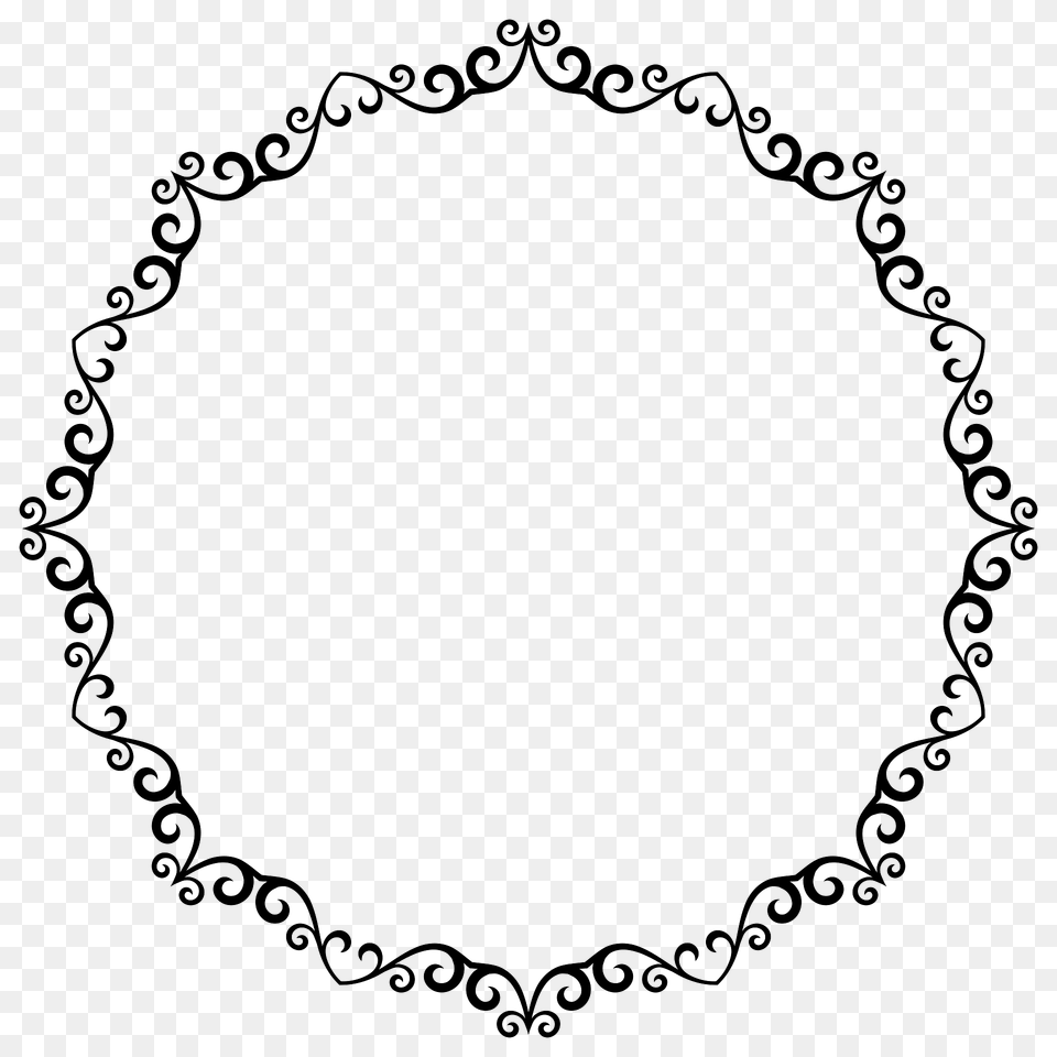 Flourish Frame Clipart, Oval, Pattern Png