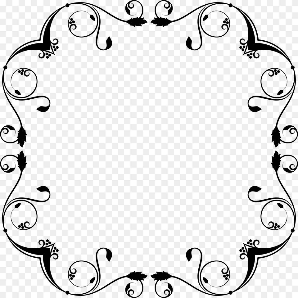 Flourish Frame Design Clip Arts Borders Svg Png Image