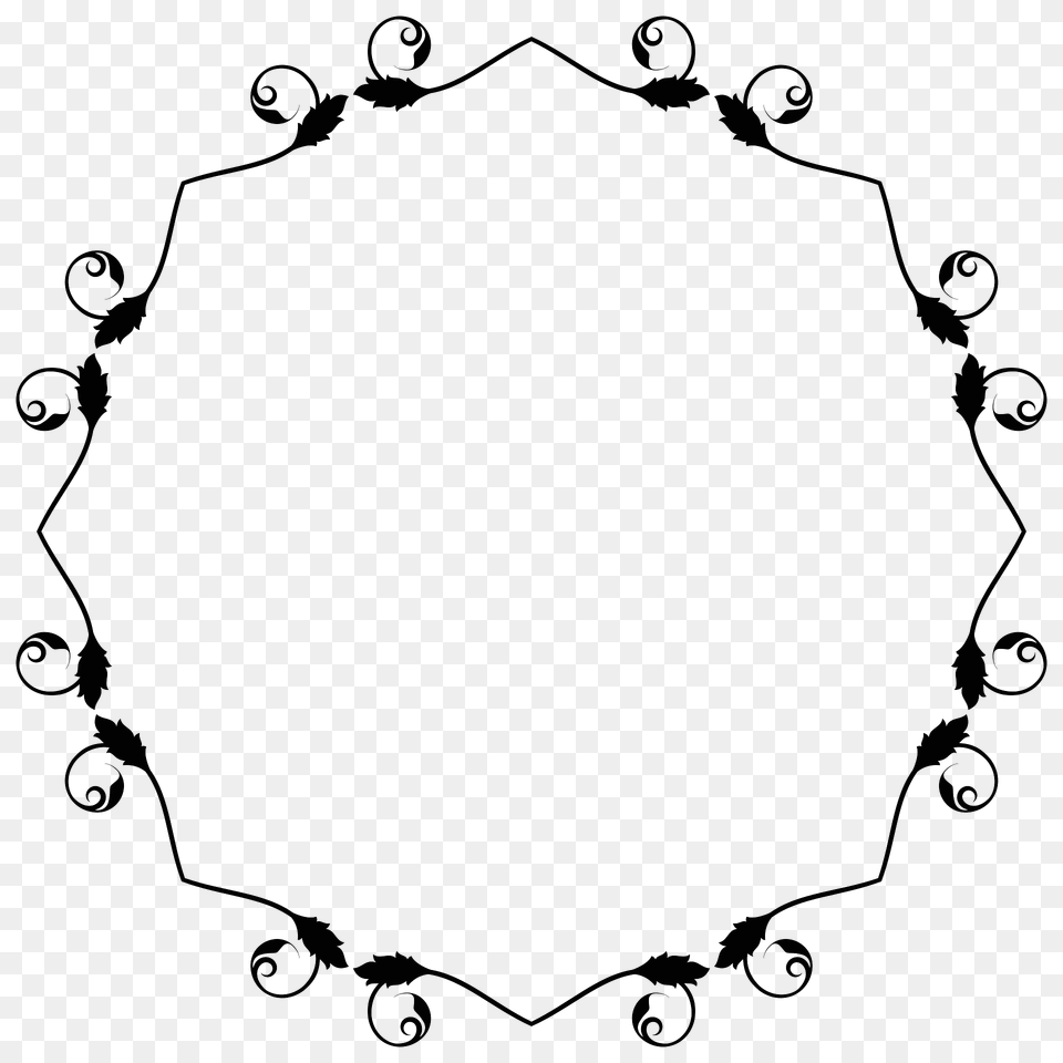 Flourish Frame Design Clipart, Oval, Accessories Free Png