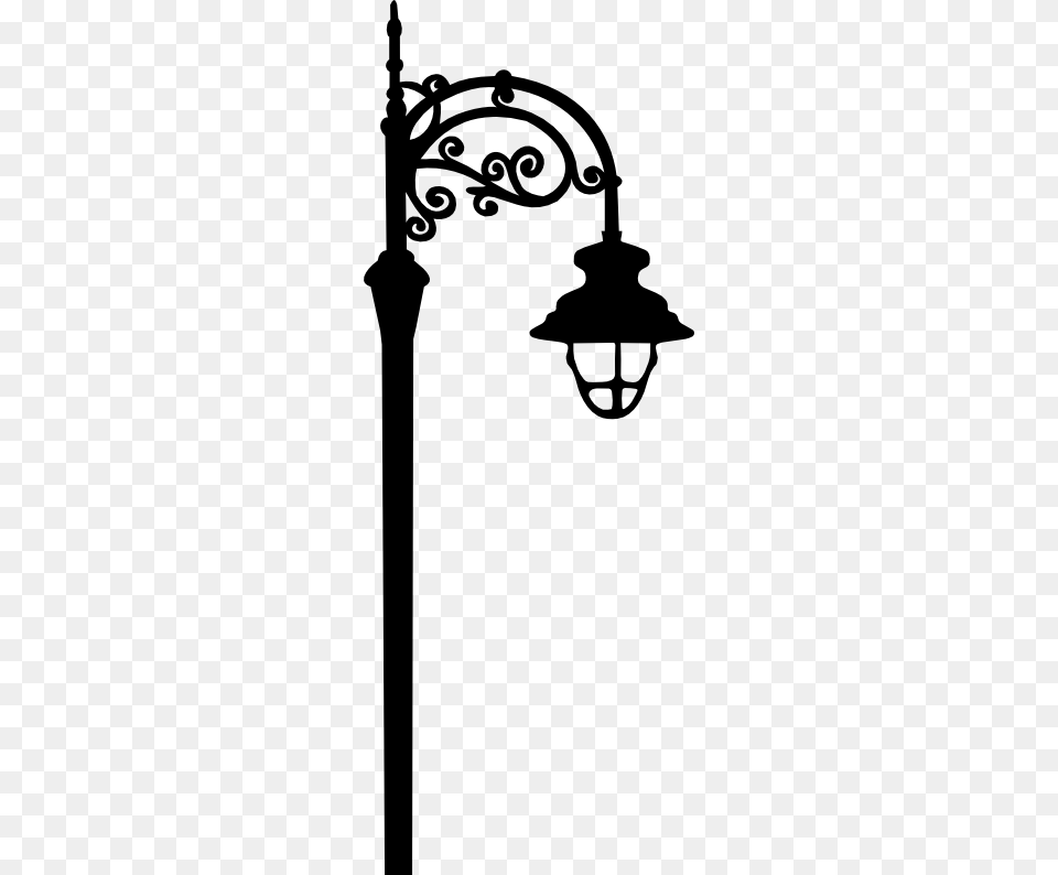 Flourish Street Lamp Silhouettesstencils, Lamp Post Png Image