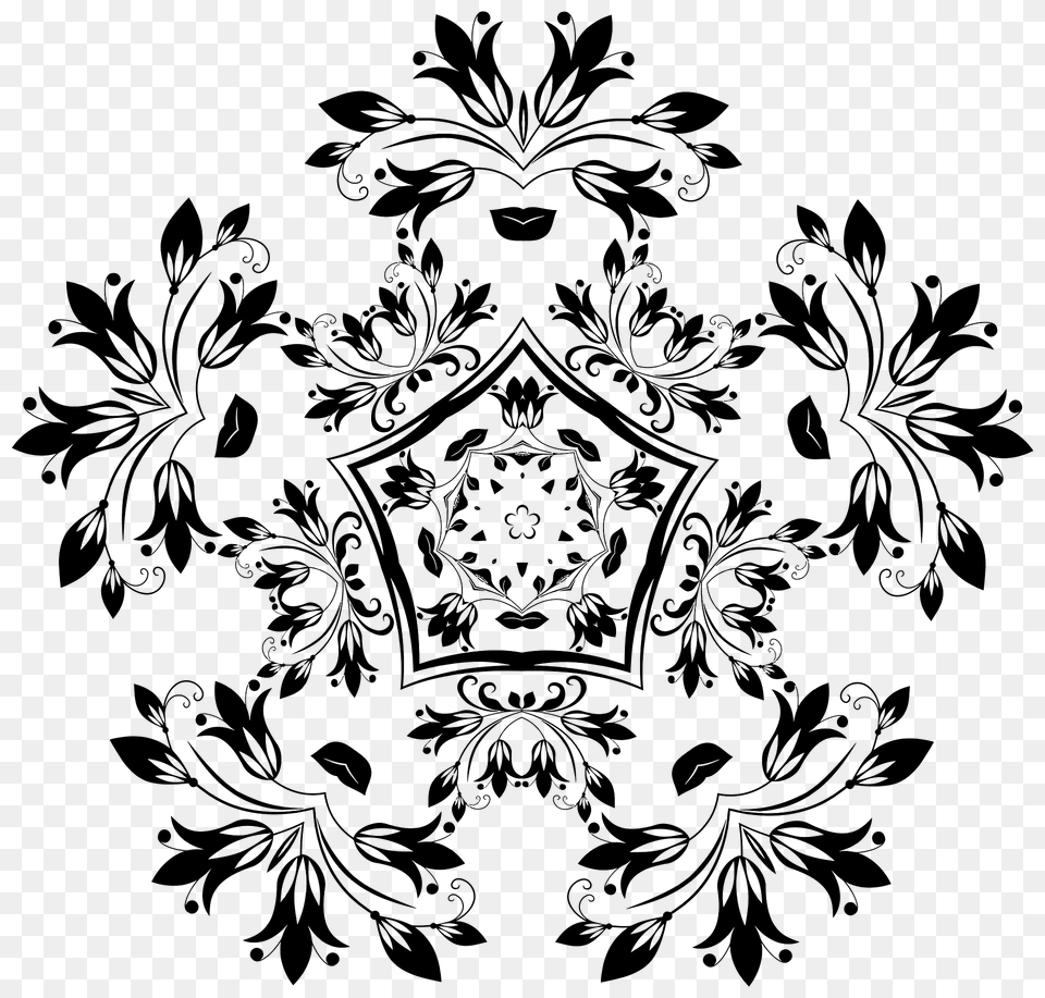 Flourishing Floral Design 9 Clipart, Art, Floral Design, Graphics, Pattern Png