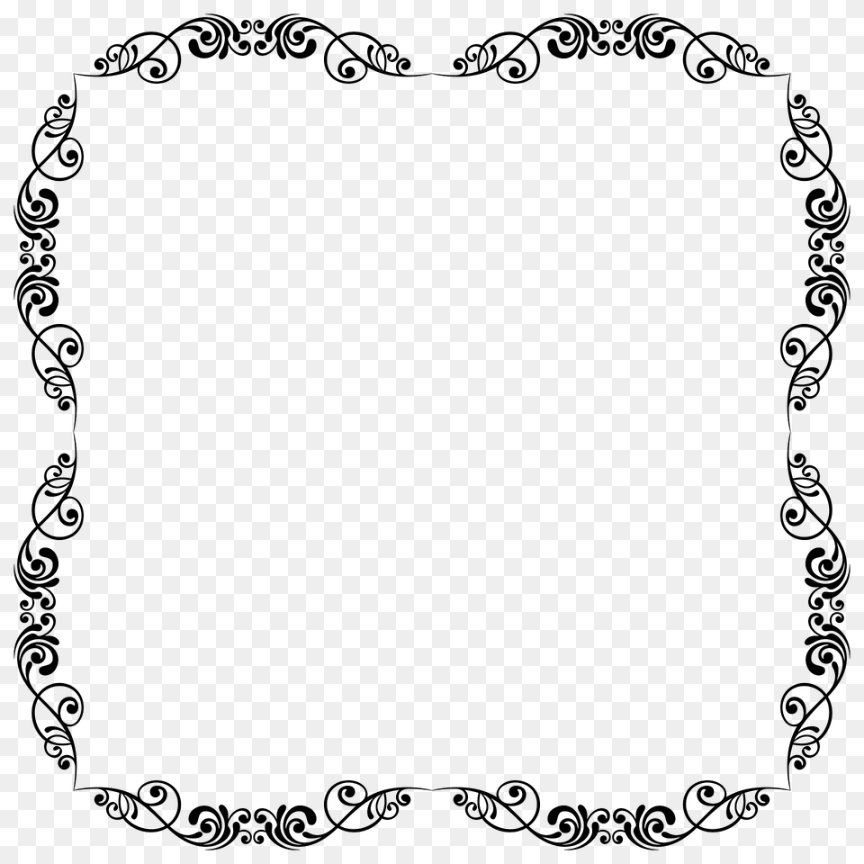 Flourishy Frame Clipart, Home Decor, White Board Free Png Download