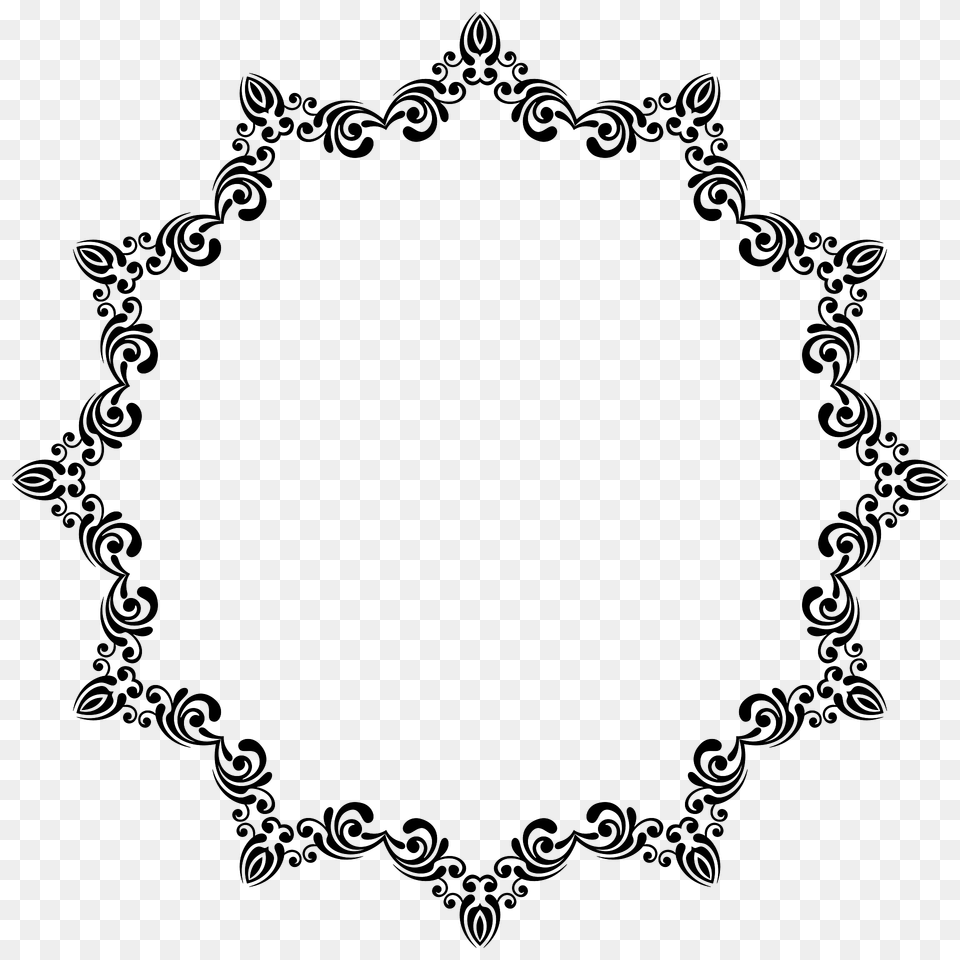 Flourishy Frame Clipart, Pattern, Oval Png Image
