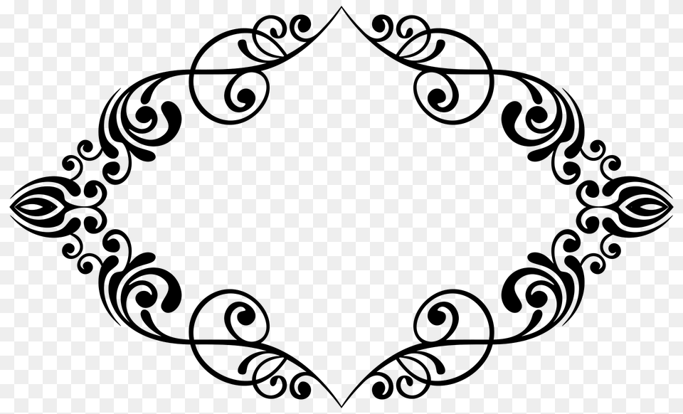 Flourishy Frame Clipart, Art, Floral Design, Graphics, Pattern Png Image