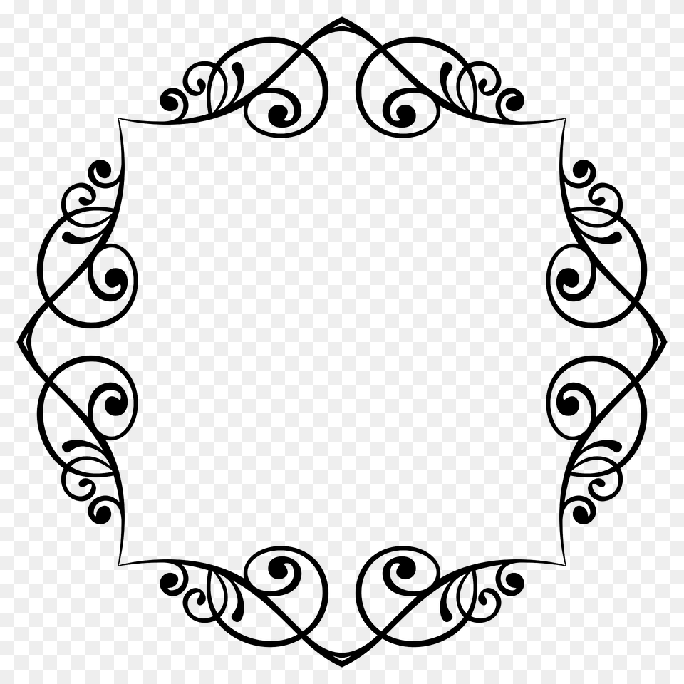 Flourishy Frame Clipart, Pattern Free Transparent Png