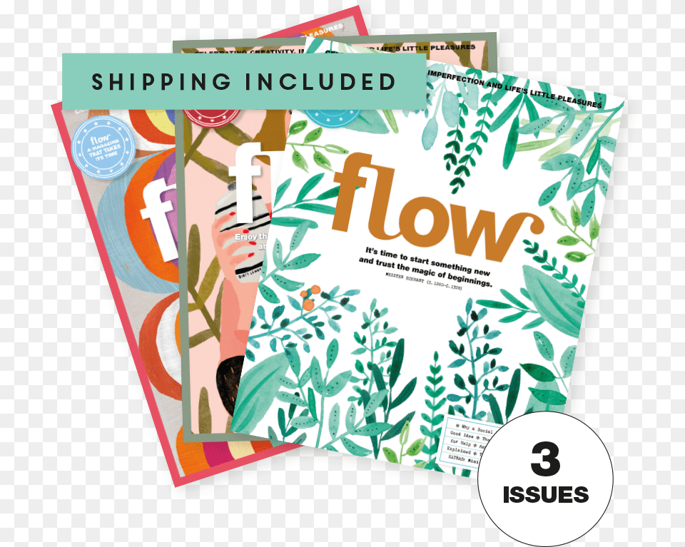 Flow 3 Issue Subscription Flyer, Advertisement, Poster, Publication, Face Png Image