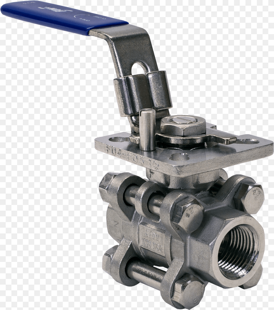 Flow 3 Piece Stainless Steel Ball Valve Ball Valve, Gun, Weapon, Device Png Image