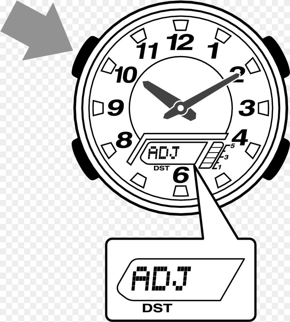 Flow A 2 1 Quartz Clock, Analog Clock, Alarm Clock Free Png Download