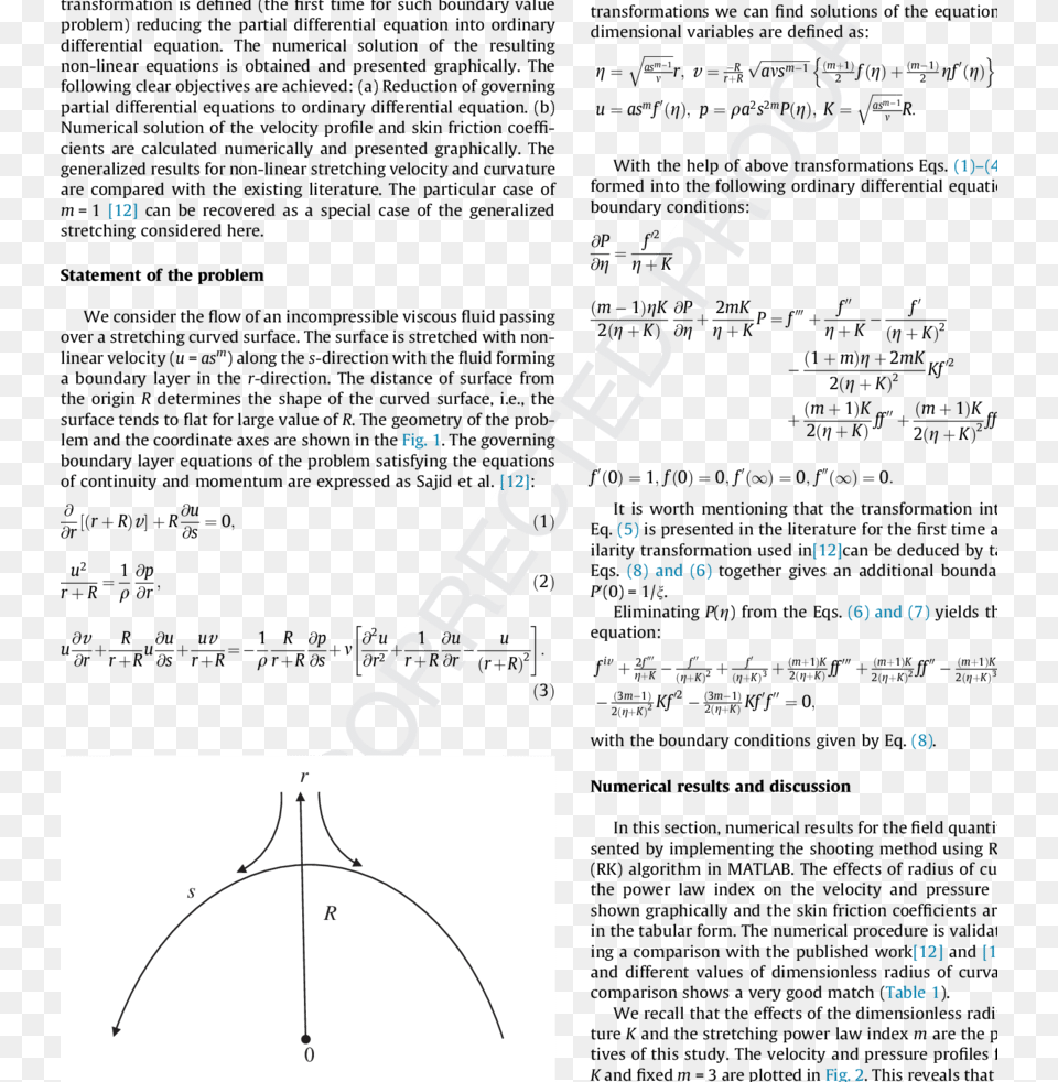 Flow Geometry For A Curved Stretching Surface Geometry Free Transparent Png