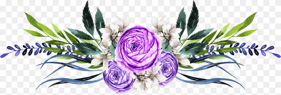 Flower, Art, Purple, Plant, Pattern Free Png