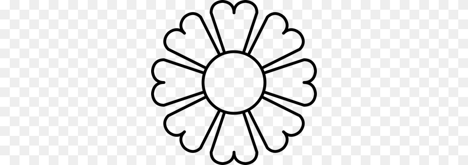Flower Gray Png Image