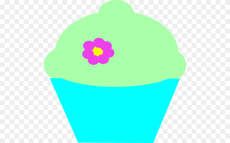 Flower, Cake, Cream, Cupcake, Dessert Free Png Download