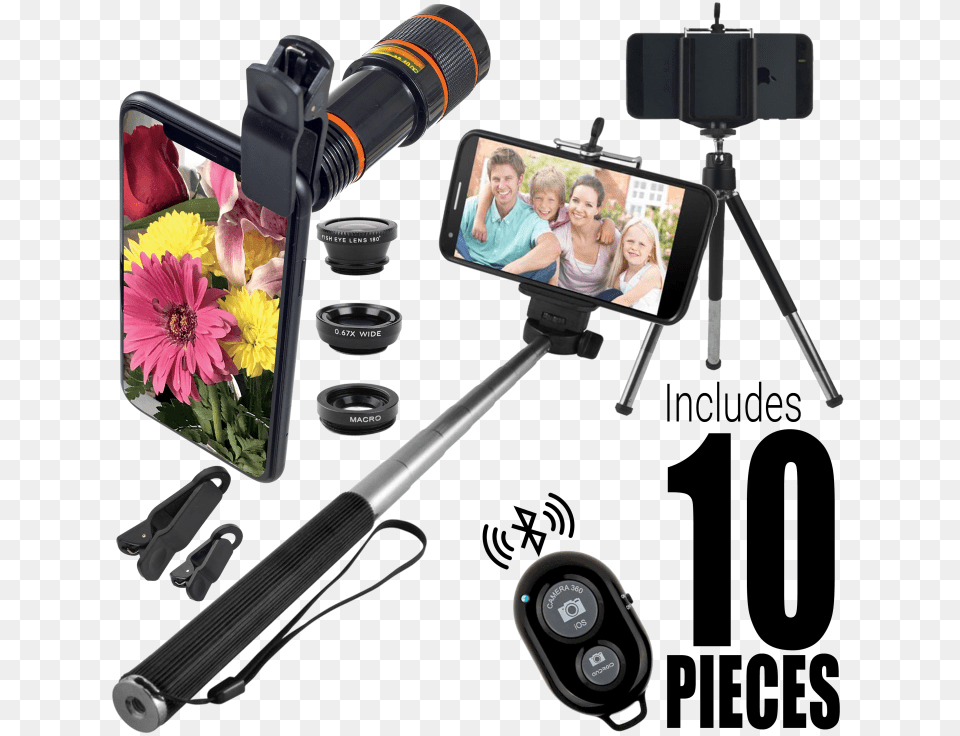 Flower, Video Camera, Camera, Electronics, Tripod Free Transparent Png