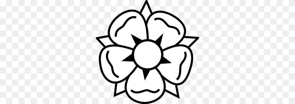 Flower Stencil, Symbol, Animal, Invertebrate Png Image