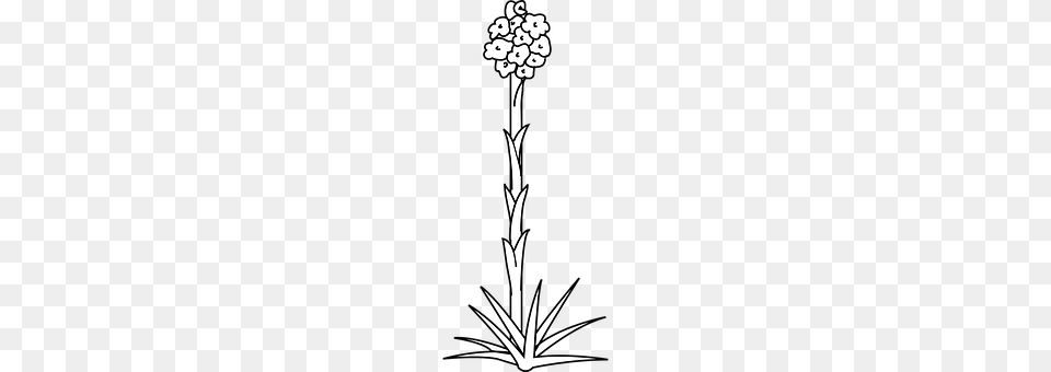 Flower Plant, Stencil, Cross, Symbol Free Png