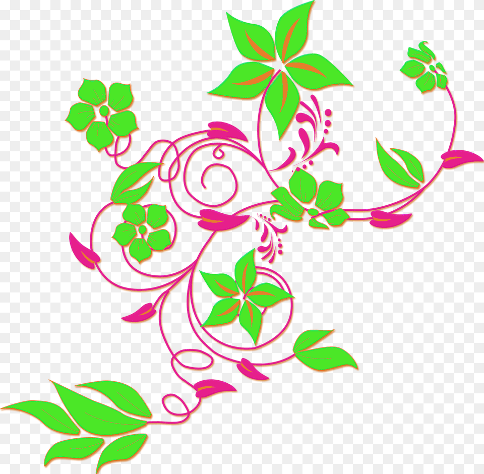 Flower 76 Flower Border Design, Art, Floral Design, Graphics, Pattern Png