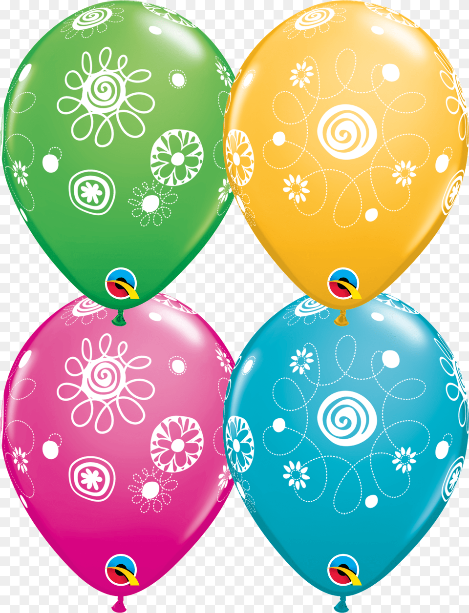 Flower And Balloon In Circle Logo Free Png Download