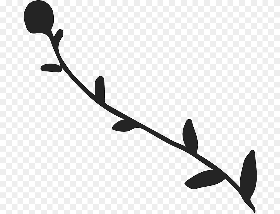 Flower And Stem Silhouette, Sprout, Plant, Petal, Bud Png