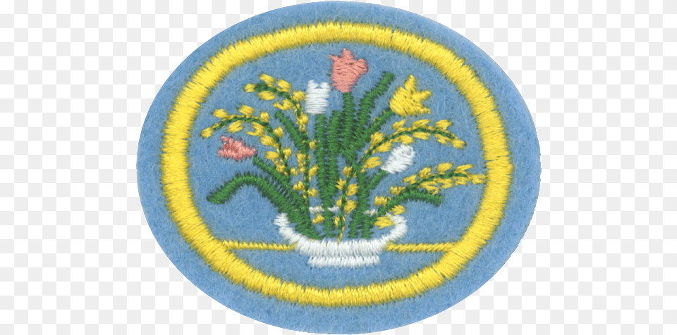 Flower Arrangement Badge, Embroidery, Home Decor, Pattern, Rug Free Png
