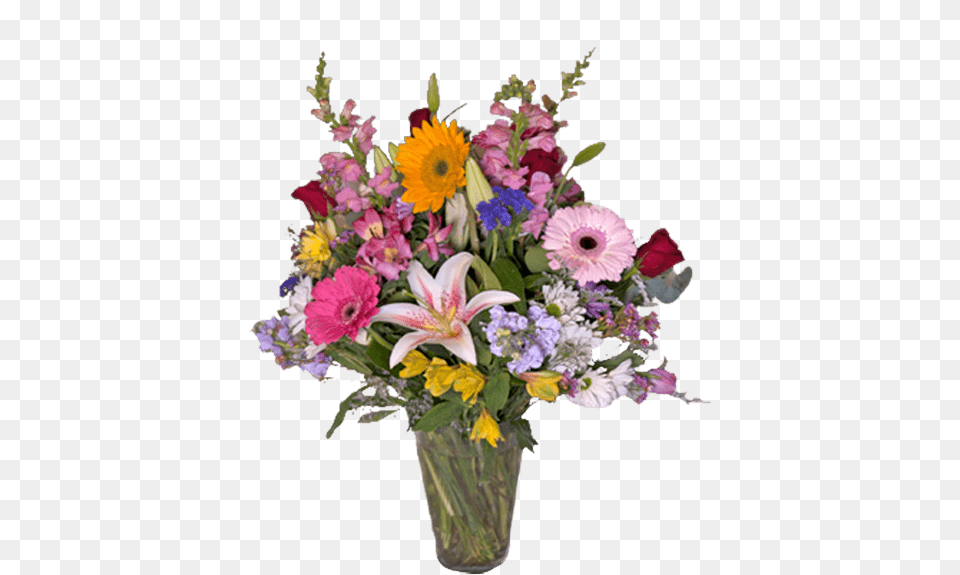 Flower Arrangement For All Occasions With Gerberas Bouquet, Flower Arrangement, Flower Bouquet, Plant, Art Free Png Download