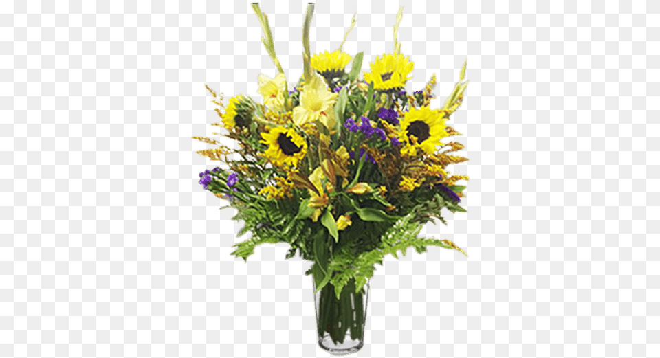 Flower Arrangement For Any Occasion With Sunflowers Bouquet, Flower Arrangement, Flower Bouquet, Plant, Art Free Png