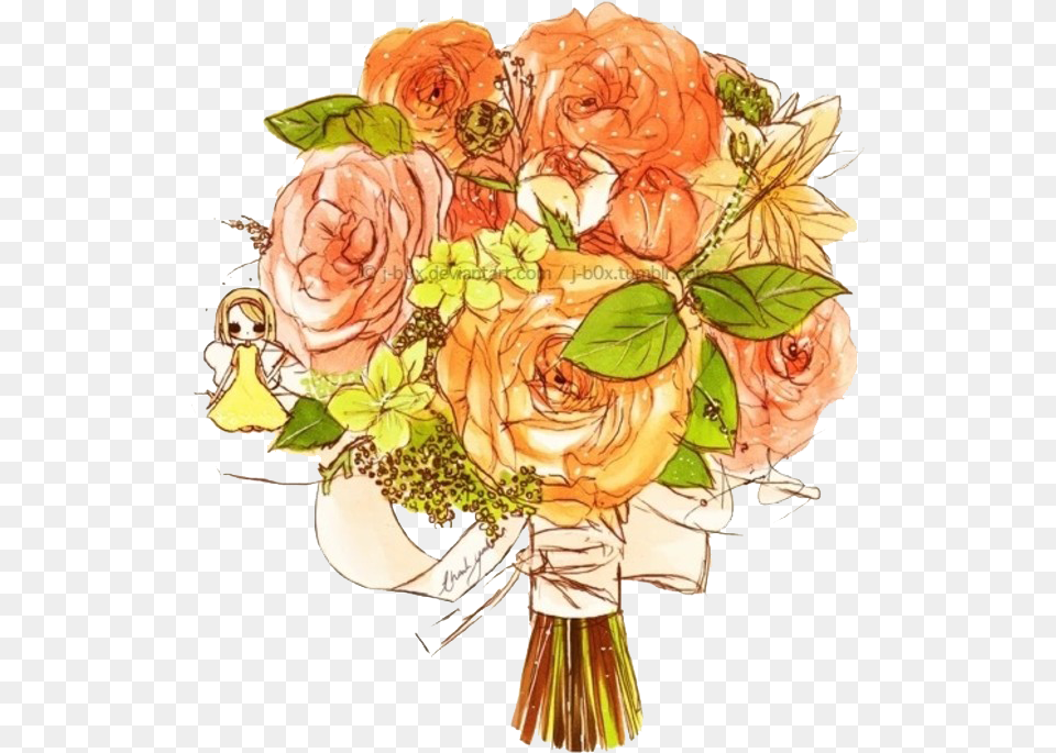 Flower Art Illustration Handpainted Bouquet Download Garden Roses, Flower Bouquet, Pattern, Flower Arrangement, Floral Design Free Png