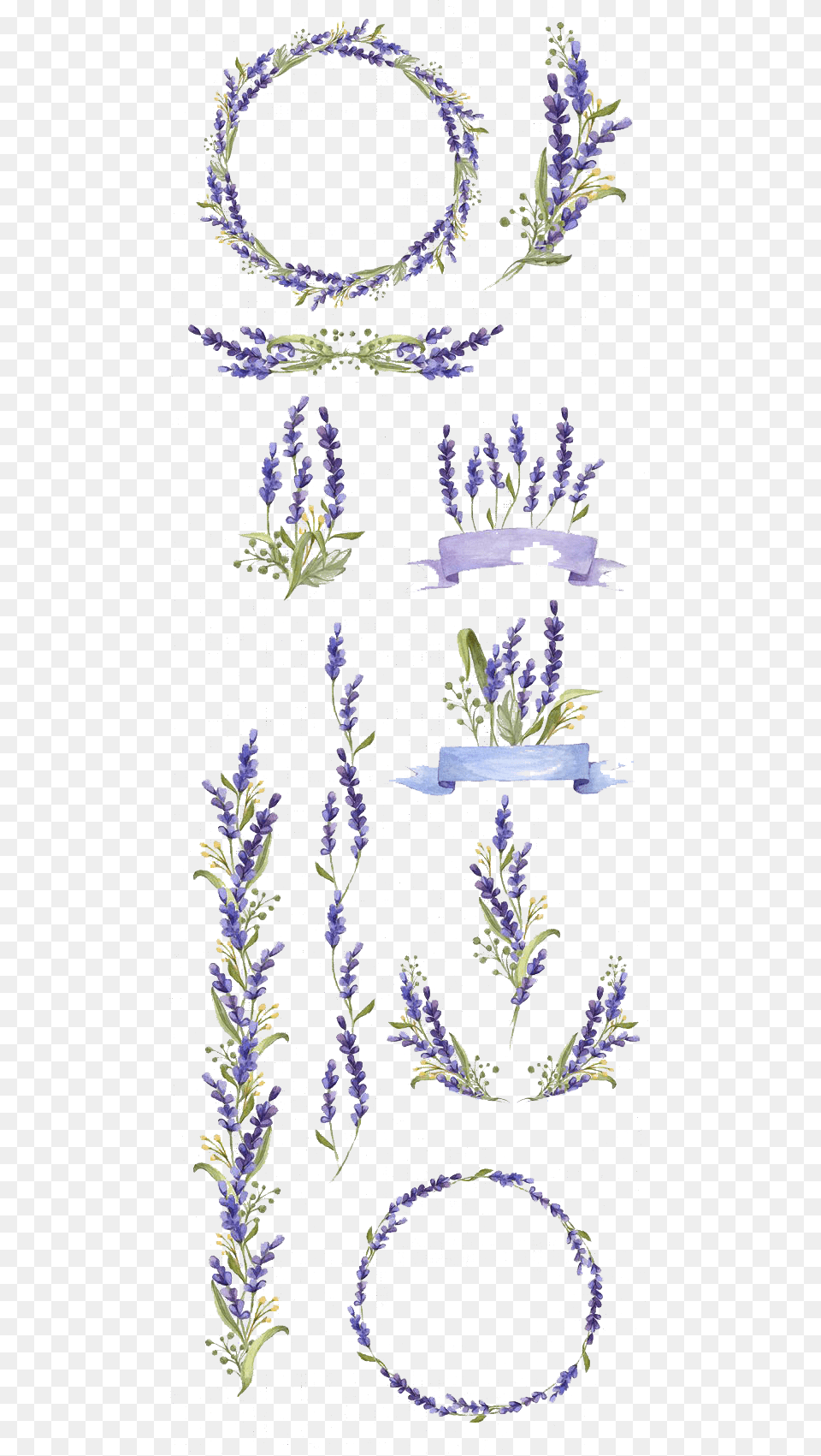 Flower Art Lavender Watercolor Flowers Painting Hand Painted Lavender Watercolor Painting, Plant, Flower Arrangement, Accessories, Jewelry Free Png