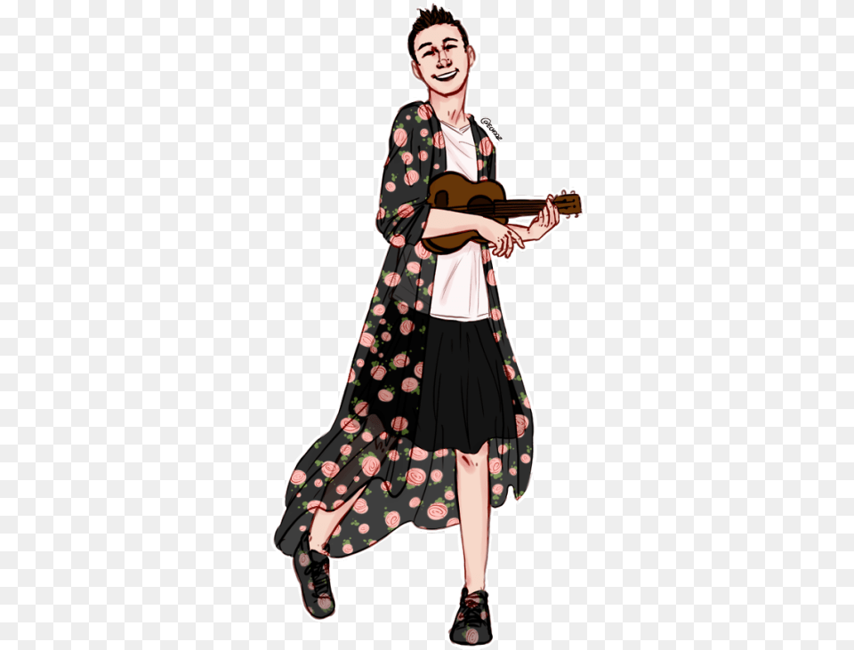 Flower Baby Tyler Joseph Ukulele, Adult, Person, Female, Woman Free Transparent Png