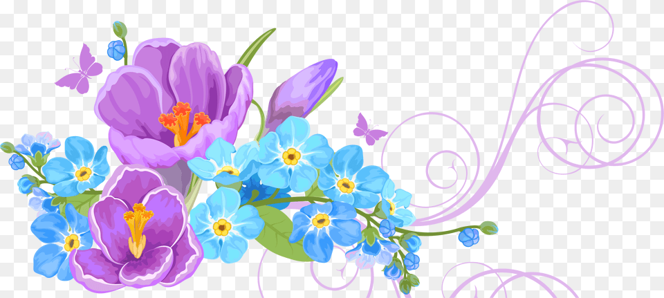 Flower Background Floral Vector Background, Art, Floral Design, Graphics, Pattern Free Png Download