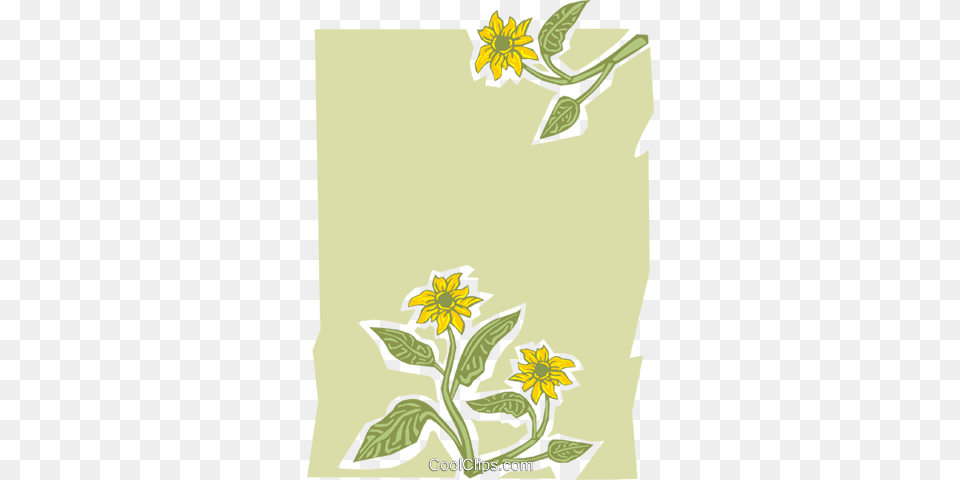 Flower Background Royalty Vector Clip Art Illustration, Daisy, Plant, Sunflower, Floral Design Free Transparent Png