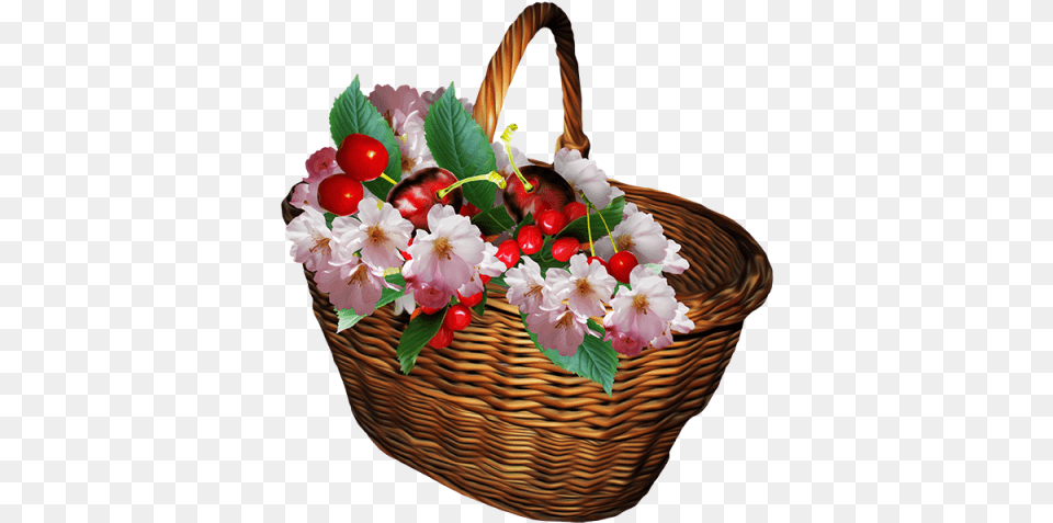 Flower Basket Artificial Flower, Flower Arrangement, Birthday Cake, Cake, Cream Png Image