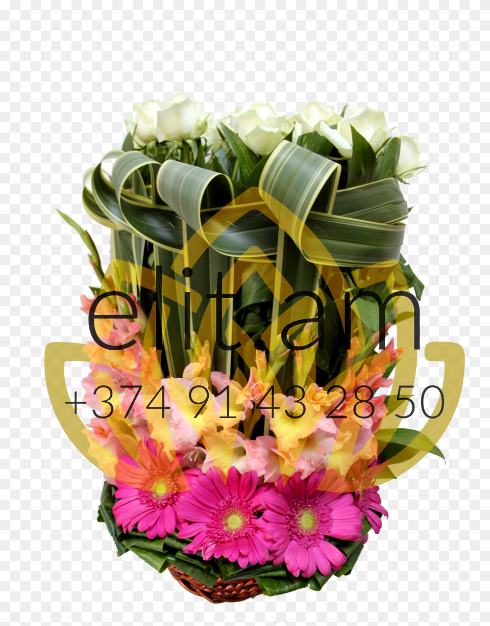 Flower Basket Bouquet, Flower Bouquet, Graphics, Flower Arrangement, Floral Design Free Png