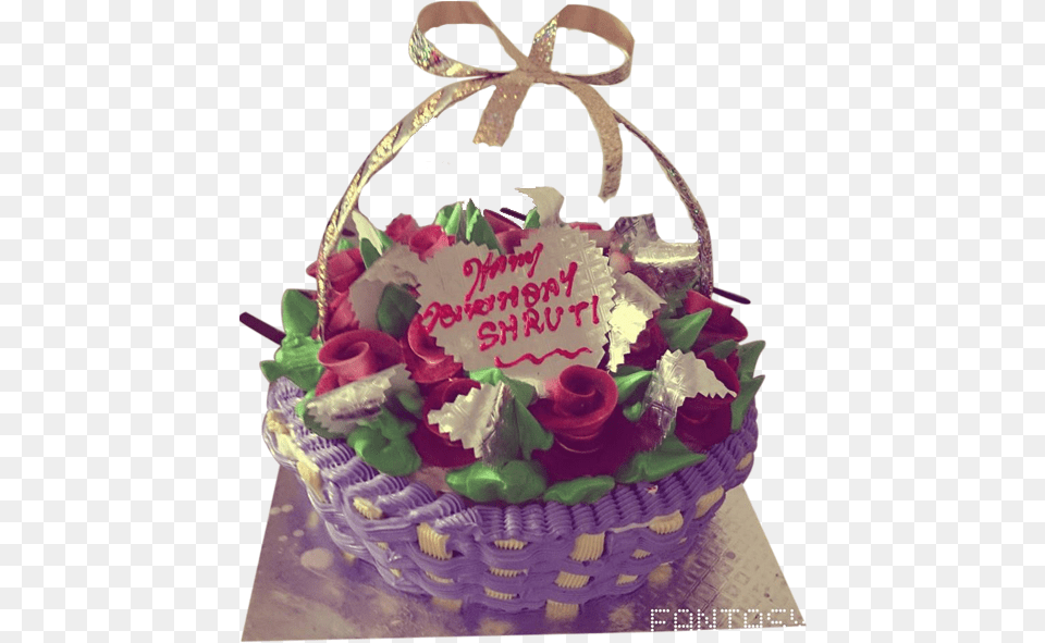 Flower Basket Cake Chocolate Cake, Birthday Cake, Cream, Dessert, Food Free Transparent Png