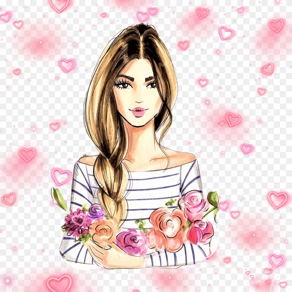 Flower Beautiful Girl Bring Me Flowers And I39ll Holly Nichols Illustrations Weekend, Graphics, Art, Publication, Book Free Png