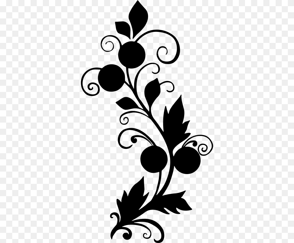 Flower Black And White Floral Flower, Gray Free Transparent Png