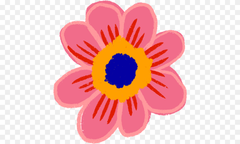 Flower Blooming Sticker By Af Illustrations For Ios Animated Flower Cartoon Gif, Anemone, Anther, Dahlia, Daisy Png Image
