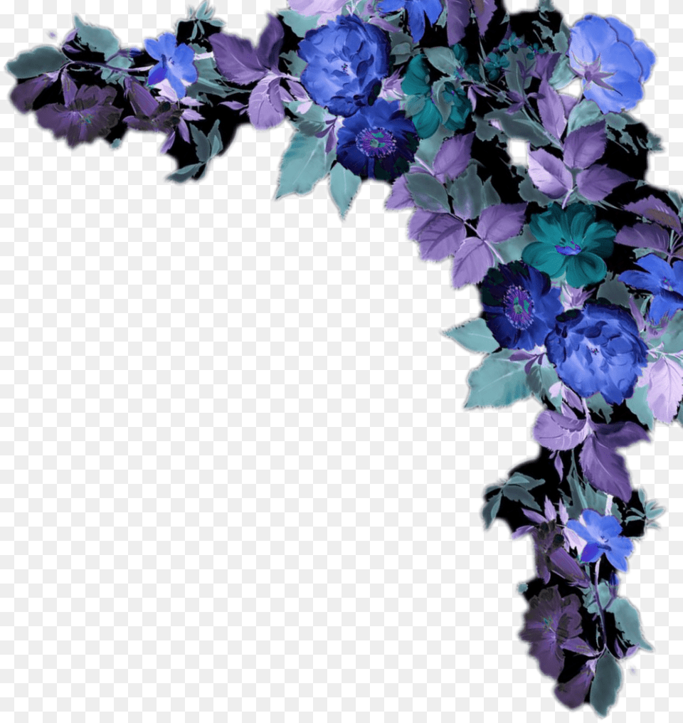 Flower Border Artificial Flower, Art, Floral Design, Graphics, Pattern Free Png Download