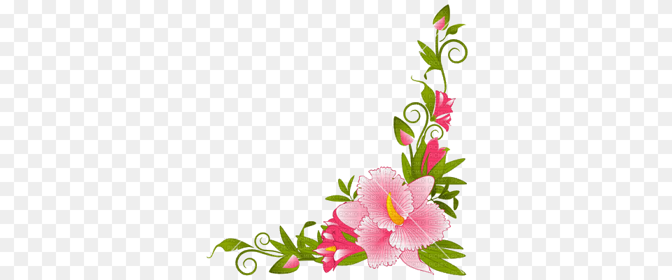 Flower Border Border Flower, Art, Floral Design, Graphics, Pattern Png Image