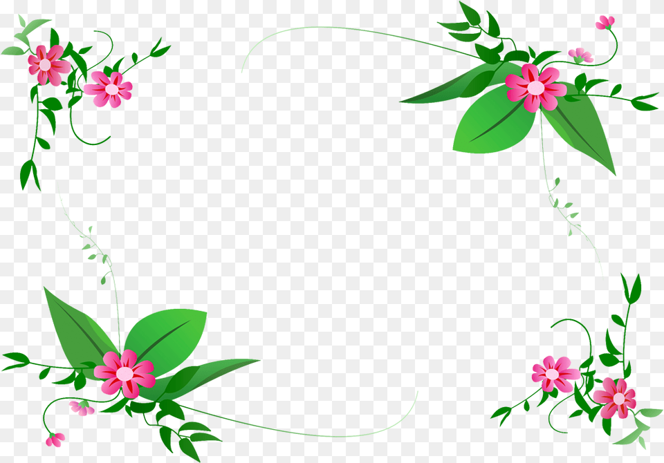 Flower Border Design, Art, Floral Design, Graphics, Pattern Png Image