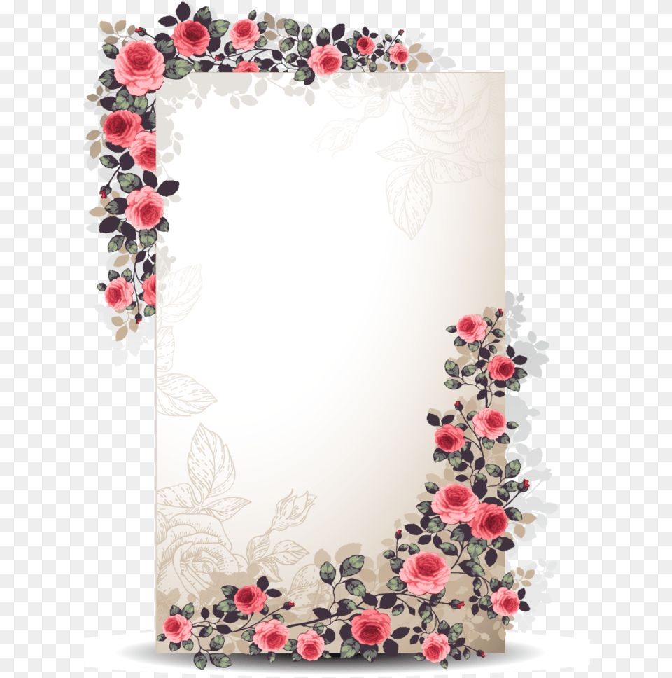 Flower Border Design, Art, Floral Design, Graphics, Pattern Free Png Download