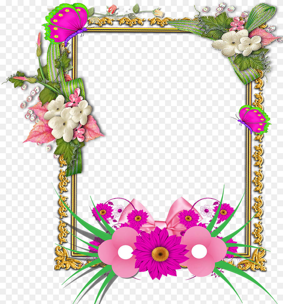 Flower Border Design Frame, Art, Floral Design, Graphics, Pattern Free Png Download