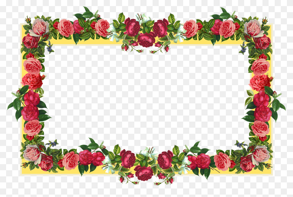 Flower Border Frame Stock Vector Freeimages For Flower Border, Art, Floral Design, Graphics, Pattern Png Image