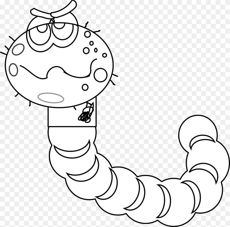 Flower Border Line Clip Art Original Worm Drawing, Chess, Game, Rattle, Toy Free Transparent Png